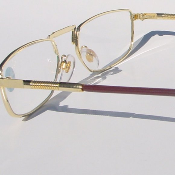 (NWT) Vintage 90's Rectangle Metal Half Frame Reading Glasses (Gold/Tortuga) - Picture 2 of 4